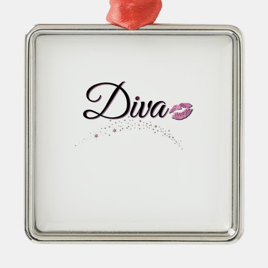 Diva Ornament Aus Metall (Vorne)
