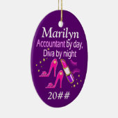 DIVA-PERSONALISIERTE RECHNUNGSLEGUNG KERAMIK ORNAMENT (Rechts)
