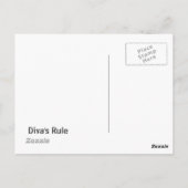 Diva Postcard Postkarte (Rückseite)