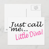 Diva Postkarte (Vorne/Hinten)