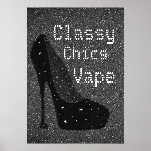 Diva Pumps Classy Chics Vape Premium Poster (Vorne)
