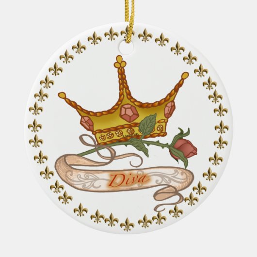 Diva Queen-Ornament Keramik Ornament (Vorne)