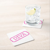 ‚DIVA‘ RECHTECKIGER PAPPUNTERSETZER (Vor Ort)