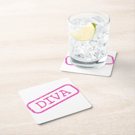 ‚DIVA‘ RECHTECKIGER PAPPUNTERSETZER (Vor Ort)