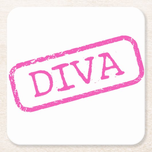 ‚DIVA‘ RECHTECKIGER PAPPUNTERSETZER (Vorderseite)