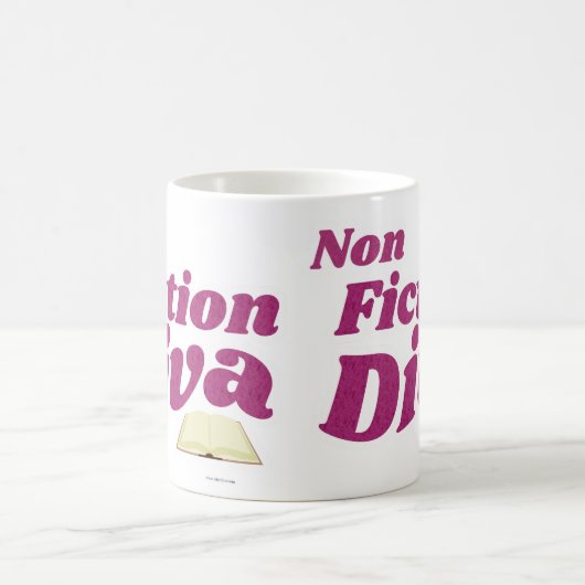 Diva Sassy Writing Art Slogan aus Nicht-Fiktion Kaffeetasse (Mittel)