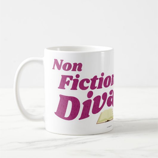 Diva Sassy Writing Art Slogan aus Nicht-Fiktion Kaffeetasse (Links)