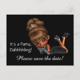 Diva Save the Date Ankündigungspostkarte