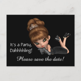 Diva Save the Date Ankündigungspostkarte