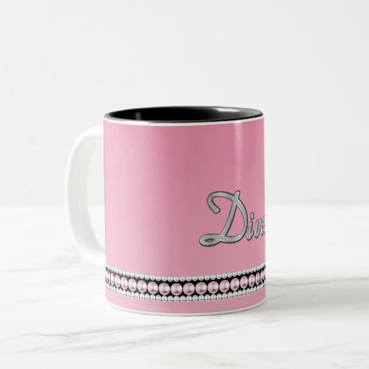 Diva-Schein Zweifarbige Tasse (Vorderseite Links)