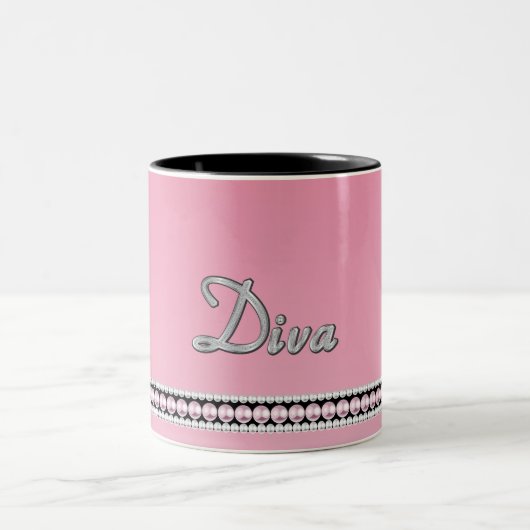 Diva-Schein Zweifarbige Tasse (Mittel)