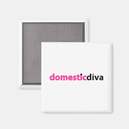 Diva (schwarz) magnet (Vorderseite/Rückseite)