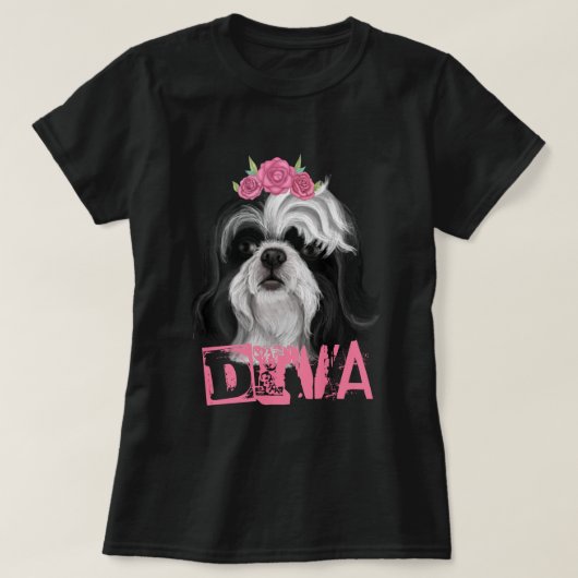 DIVA Shih Tzu T-Shirt (Design vorne)