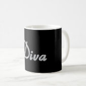 Diva Sparkle Kaffeetasse (VorderseiteRechts)