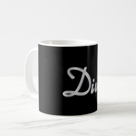 Diva Sparkle Kaffeetasse (Vorderseite Links)