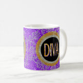 Diva Sparkle Kaffeetasse (VorderseiteRechts)