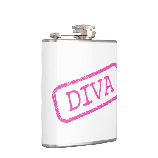 ‚Diva stempelt und genehmigt‘  Flachmann (Rechts)