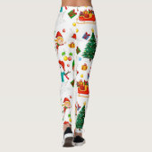 Diva Style Weihnachtsmuster auf Leggings (Rückseite)