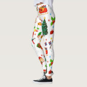 Diva Style Weihnachtsmuster auf Leggings (Links)