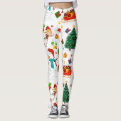 Diva Style Weihnachtsmuster auf Leggings (Vorderseite)