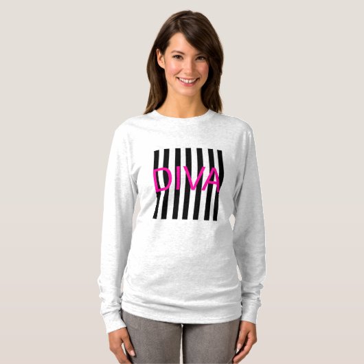 Diva Sweatshirt T-Shirt (Vorne ganz)