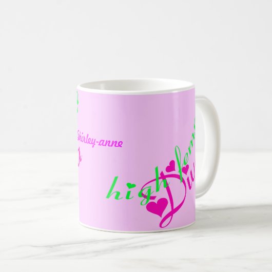 Diva-Tasse mit hoher Femme Kaffeetasse (VorderseiteRechts)