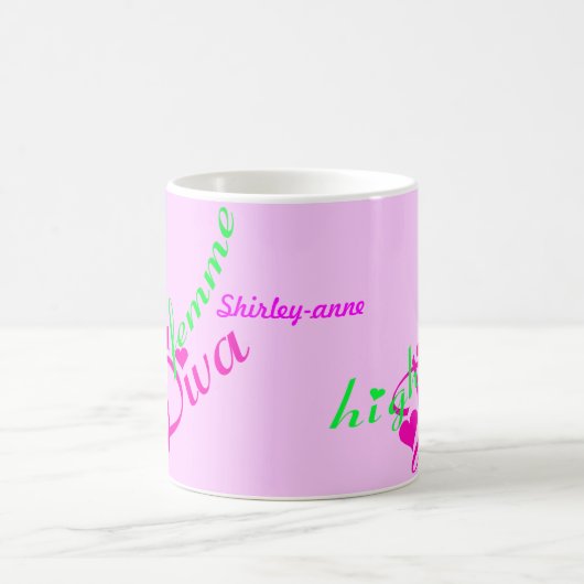 Diva-Tasse mit hoher Femme Kaffeetasse (Mittel)