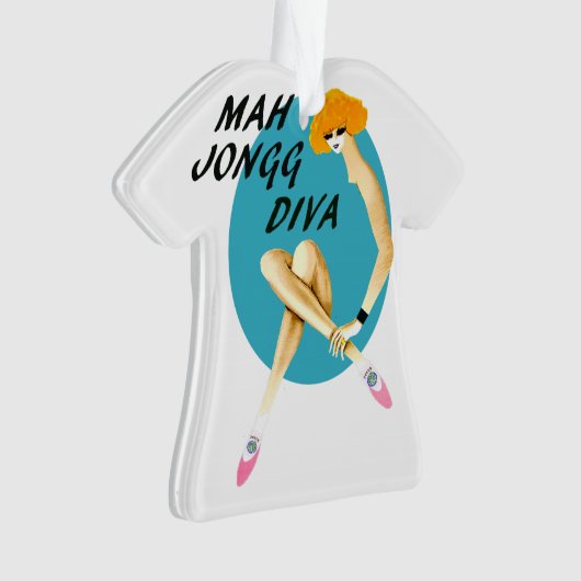 Diva-Verzierung Milliamperestunde Jongg Ornament (Vorderseite)