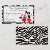 Diva-Visitenkarten für Hausreinigung Visitenkarte (Vorne/Hinten)