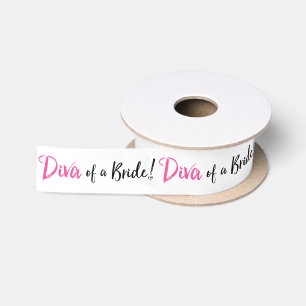 "Diva von einer Braut!" Satinband