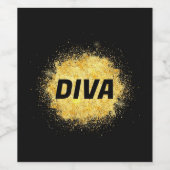 Diva-Weinetiketten 🍷 Weinetikett (Einzelnes Label)