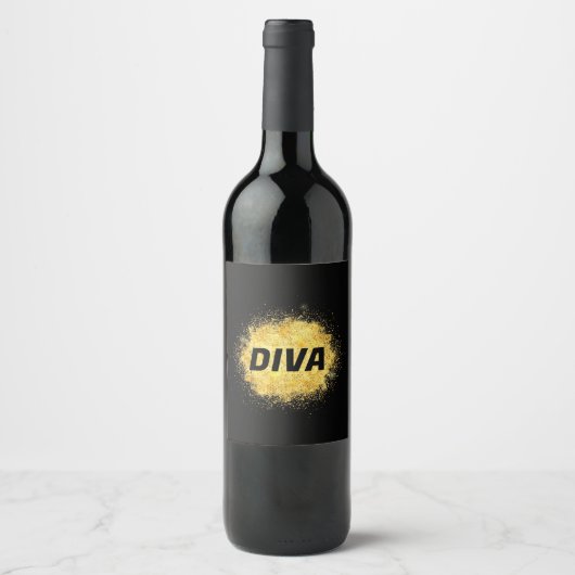 Diva-Weinetiketten 🍷 Weinetikett (Vorderseite)