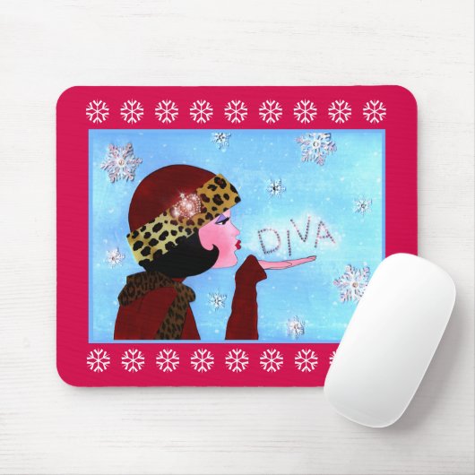 DIVA "Winter Magic" Mousepad (Mit Mouse)