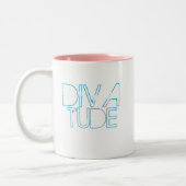 Diva-with-Attitude-Tasse Zweifarbige Tasse (Links)
