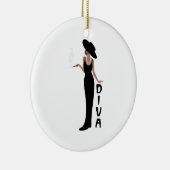 Diva Woman Keramik Ornament (Rechts)