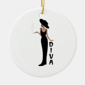 Diva Woman Keramik Ornament (Vorne)