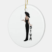 Diva Woman Keramik Ornament (Links)