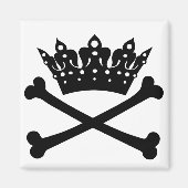 "DIVA zum Knochen!" Cross Bones Magnet (Vorne)