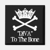 "DIVA" zum Knochen Magnet (Vorne)