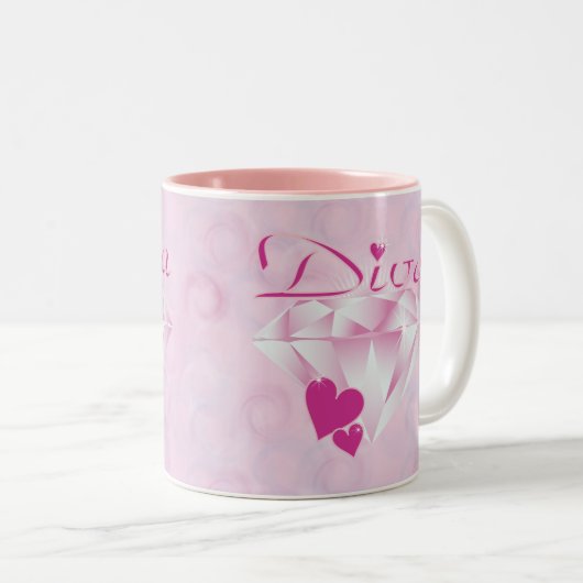 Diva Zweifarbige Tasse (VorderseiteRechts)