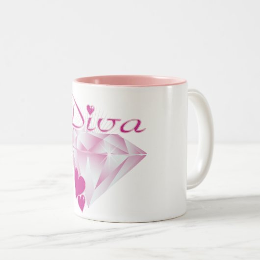 Diva Zweifarbige Tasse (VorderseiteRechts)