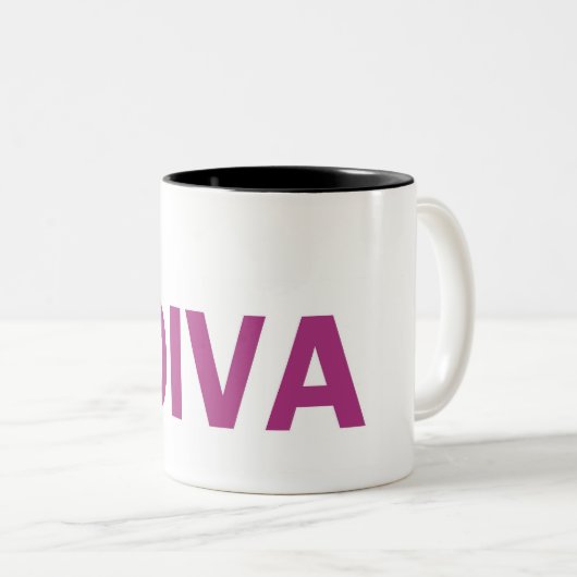 Diva Zweifarbige Tasse (VorderseiteRechts)