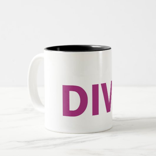 Diva Zweifarbige Tasse (Vorderseite Links)