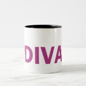 Diva Zweifarbige Tasse (Mittel)