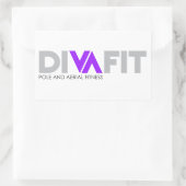 DivaFit-Aufkleber Rechteckiger Aufkleber (Tasche)