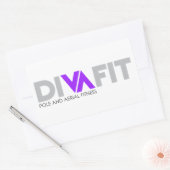 DivaFit-Aufkleber Rechteckiger Aufkleber (Umschlag)