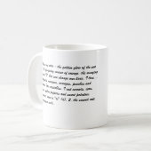 divahil, hallo, bin ich Diva Hilary. Kaffeetasse (Vorderseite Links)