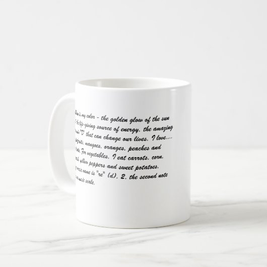 divahil, hallo, bin ich Diva Hilary. Kaffeetasse (Vorderseite Links)