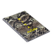 DIVAmalistic Brown Snakeskin Print Notebook Notizblock (Rechte Seite)