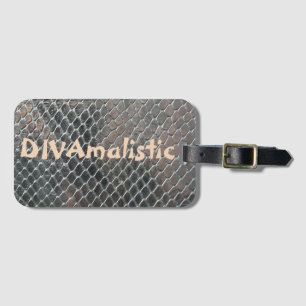 DIVAmalistic Multicolor Snakeskin Print Bag Tag Gepäckanhänger